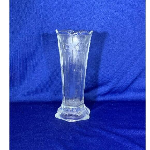 Vintage Press Glass Vase Fidanza Made in Italy - Picture 1 of 7